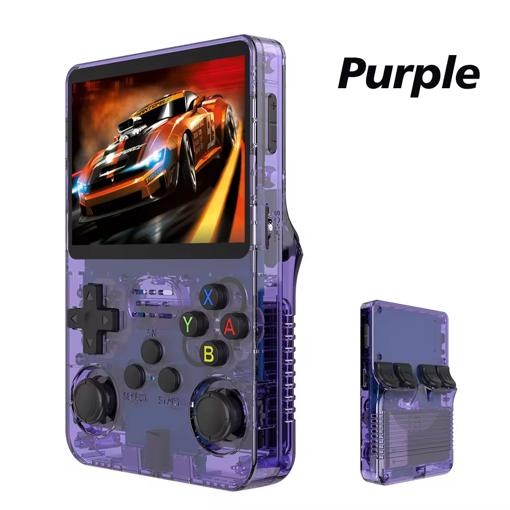 128GB R36S Retro Handheld Video Game Console with Linux System, 3.5-Inch IPS Screen, R35S Pro Portable Pocket Video Player, 64GB Preloaded Games
