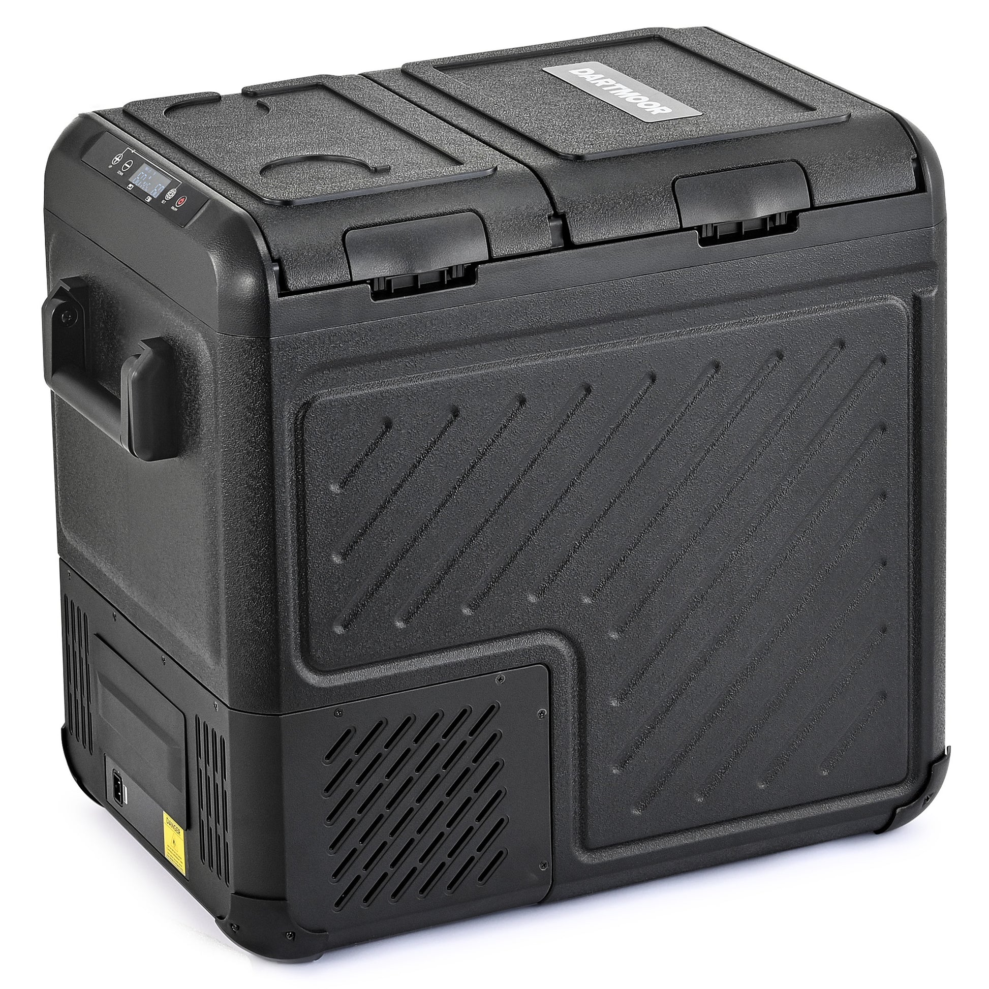 58 Quart Dual Zone Portable Car Refrigerator and Freezer with DC and AC Power Options