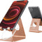Cell Phone Stand and Desk Holder, Cradle and Dock for 4-8 Inch Phones, Ideal for Office, Kitchen, and Travel - T1 Rose Gold