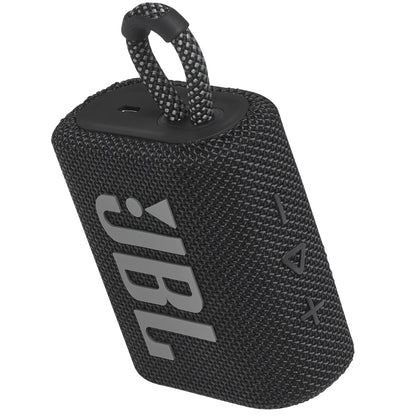 Go 3 Portable Waterproof Bluetooth Speaker - Black
