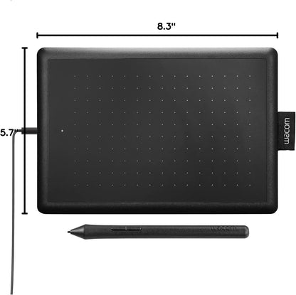 Small Graphics 8.3 x 5.7-Inch Portable Drawing Tablet for Students and Creators, Ergonomic 2048 Pressure-Sensitive Pen Included, Compatible with Chromebook, Mac, and Windows