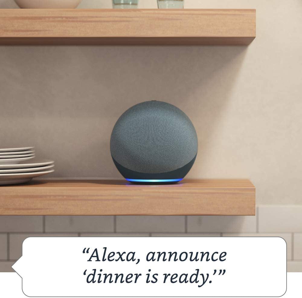 Echo (Latest Model) with Enhanced Audio, Smart Home Integration, and Alexa Voice Assistant, Charcoal